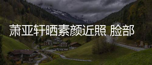 部贴布曾被狗着纱萧亚轩晒咬伤 脸近照素颜